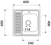 Кухонная мойка Kaiser KSS-6060R icon 4