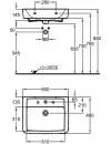 Умывальник Keramag Renova Nr. 1 Plan 222260 icon 2