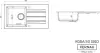 Кухонная мойка Kernau KGS A 50 1B1D Pure White icon 2