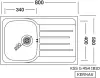 Кухонная мойка Kernau KSS G 454 1B1D Smooth icon 2