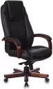 Офисное кресло King Style KE-1023 (кожа черный/дерево) icon