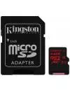 Карта памяти Kingston microSDXC 64Gb Class 10 UHS-I U3 + SD адаптер (SDCA3/64GB) icon