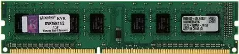 Оперативная память Kingston ValueRAM 2GB DDR3 PC3-12800 KVR16N11/2 icon