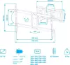 Кронштейн для телевизора Kromax Corbel-8 (темно-серый) фото 3