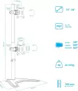 Кронштейн для монитора Kromax Office-30 (черный) фото 2