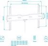 Кронштейн для телевизора Kromax Ultra Slim-100 (черный) фото 2
