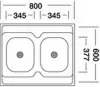 Кухонная мойка Kromevye Lay-On N 232 icon 2