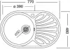 Кухонная мойка Kromevye Rondo EC 259 icon 2