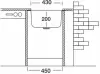 Кухонная мойка Kromevye Undermount EX 007 icon 3