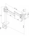 Кронштейн для монитора KSL DM31T фото 2