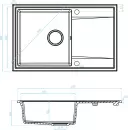 Кухонная мойка Kuchinox Hunter SBU-411T icon 2