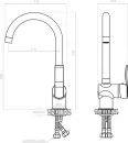 Смеситель Kuchinox Madera BQM 068D фото 2