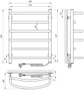 Полотенцесушитель Laris Евромикс П6 450х600 Э хром правое подключение icon 5