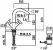 Смеситель Laufen Curveprime 3127010042211 фото 2