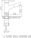 Смеситель Ledeme L1055B-25 фото 3