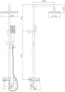 Душевая система Ledeme L2421W icon 2