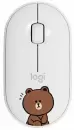 Компьютерная мышь Logitech M350 Pebble Line Friends Brown (белый) icon