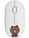 Компьютерная мышь Logitech M350 Pebble Line Friends Cony (белый) icon