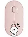 Компьютерная мышь Logitech M350 Pebble Line Friends Cony (розовый) icon