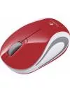 Компьютерная мышь Logitech Wireless Mini Mouse M187 Red фото 2