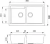 Кухонная мойка Longran Classic CLS 860.500 20 (truffle/54) icon 2