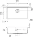 Кухонная мойка Longran Enigma ENG 780.460 (sabbia/58) icon 2