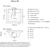 Умывальник Madera Alice 40 icon 2