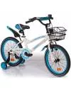 Детский велосипед Mobile Kid Slender 18 (белый/голубой) фото 2