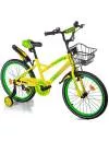 Детский велосипед Mikado Slender 20 (жёлто-зеленый) фото 2