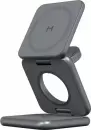 Беспроводное зарядное Magssory Fold Pro 3 в 1 WCH063 (темно-серый) icon