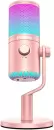 Проводной микрофон Maono DM30 RGB (розовый) фото 2