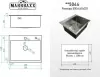 Кухонная мойка Marrbaxx B5044-R (черный/графит) icon 8
