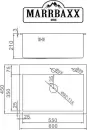 Кухонная мойка Marrbaxx C6045-R (стальной/нержавеющая сталь) icon 8
