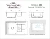 Кухонная мойка Marrbaxx Карельский камень модель 210/G31 (белый) фото 3