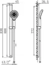 Душевой гарнитур Maxonor Pure Life PL8008-9 icon 2