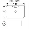 Умывальник Melana MLN-7291 icon 2