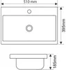 Умывальник Melana MLN-S50 icon 2