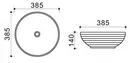 Умывальник Melana MLN-T4003-B1+B6 icon 3