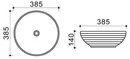 Умывальник Melana MLN-T4005-B16 icon 2