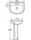 Умывальник Melana MLN-203 icon 2