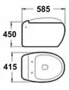 Унитаз подвесной Melana MLN-821BB icon 3