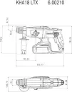Перфоратор аккумуляторный Metabo KHA 18 LTX (600210650) icon 9
