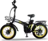 Электровелосипед Minako F10 Dual PRO 2025 (черный/желтый) icon 2