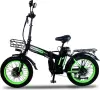 Электровелосипед Minako F10 Dual PRO 2025 (черный/зеленый) icon 2