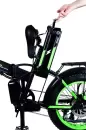Электровелосипед Minako F10 Dual PRO 2025 (черный/зеленый) icon 5