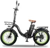 Электровелосипед Minako F11 зеленые колеса фото 2