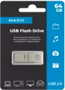 USB Flash Maxvi MK 64GB (серебристый) фото 3