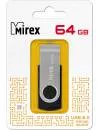 USB Flash Mirex Swivel Rubber 64GB (черный/серебристый) фото 6
