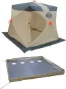 Палатка Митек Омуль-Куб 2 (хаки/бежевый) + пол с 4 лунками icon