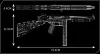 Конструктор управляемый Mould King Military Пистолет-пулемет Томпсона / 14022 фото 4